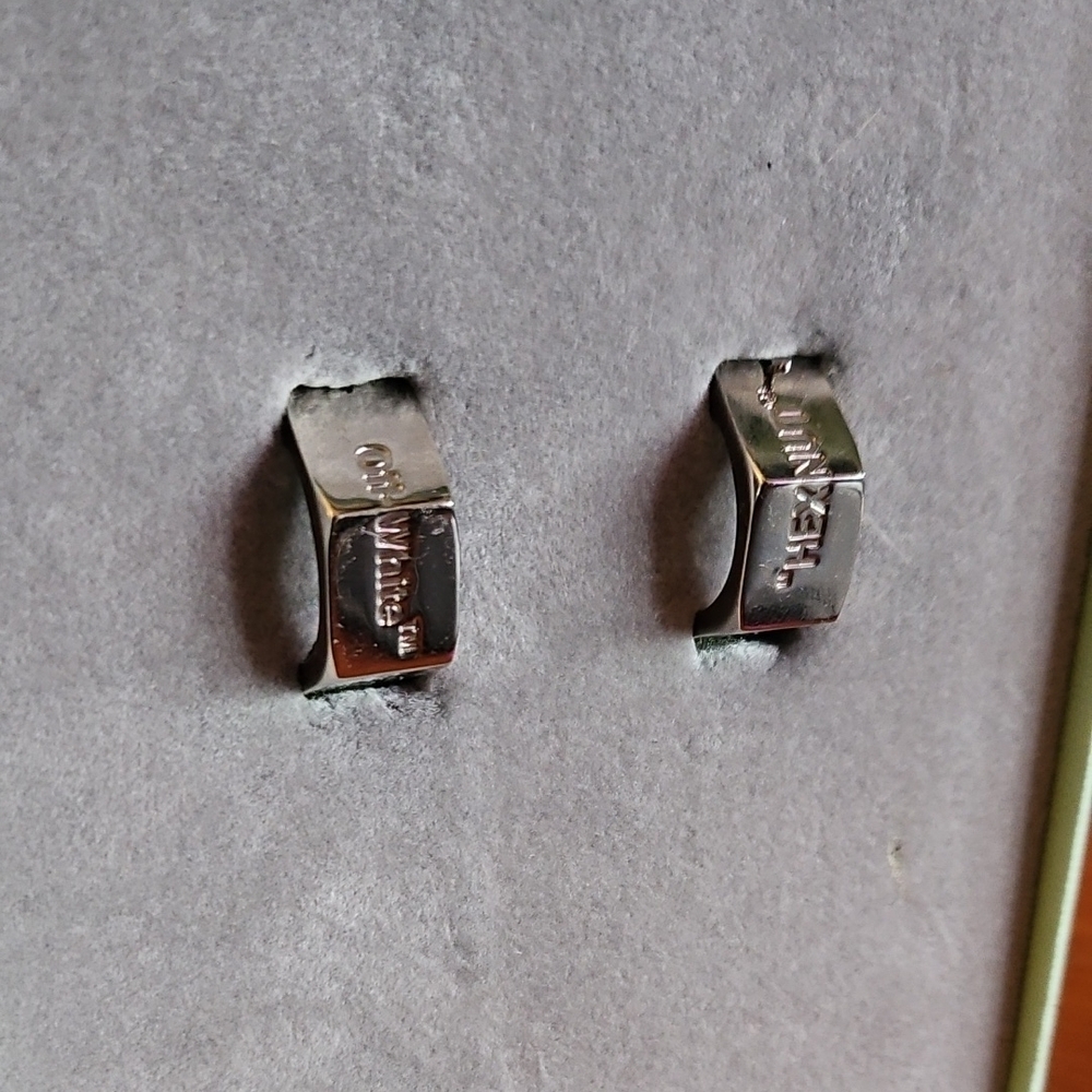 OFF-WHITE SILVER EARRINGS